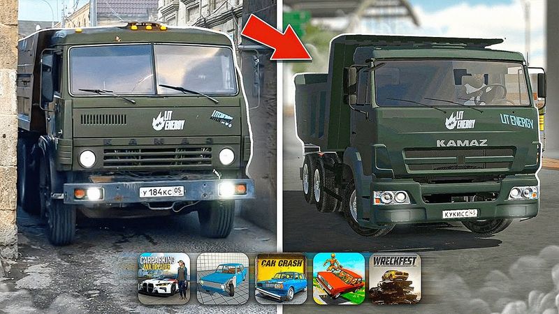 😱УЗКИЕ ЩЕЛОЧКИ и ШАШКИ на КАМАЗЕ *в мобильных играх*