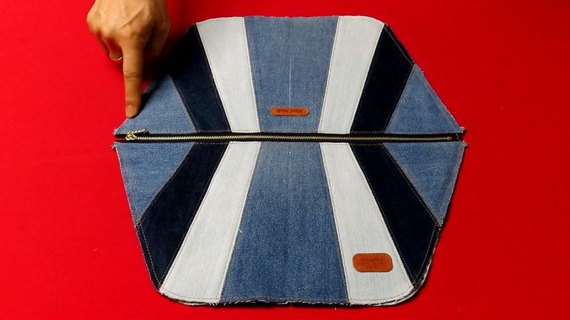 DIY안입는 청바지로 "3색 배색 숄더, 크로스백" 만드는 방법!/"3color-shoulder, cross bag"/made of old jeans