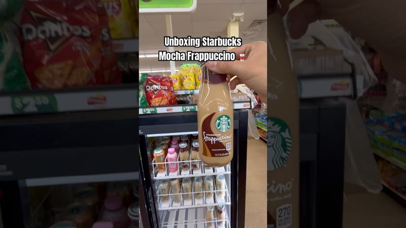 Unboxing Starbucks Mocha Frappuccino 🥤