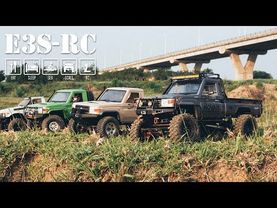 E3S-RC / Test New KiLLERBODY LAND CRUiSER LC70 – SCX10 vs RC4WD TF2 LWB 4X4