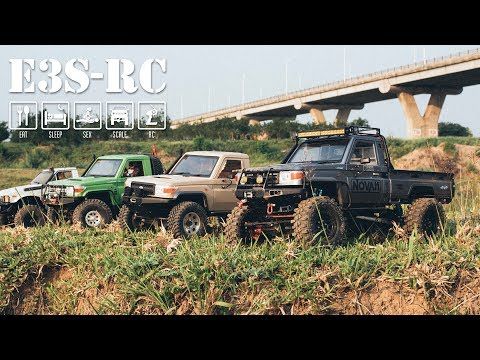 E3S-RC / Test New KiLLERBODY LAND CRUiSER LC70 – SCX10 vs RC4WD TF2 LWB 4X4