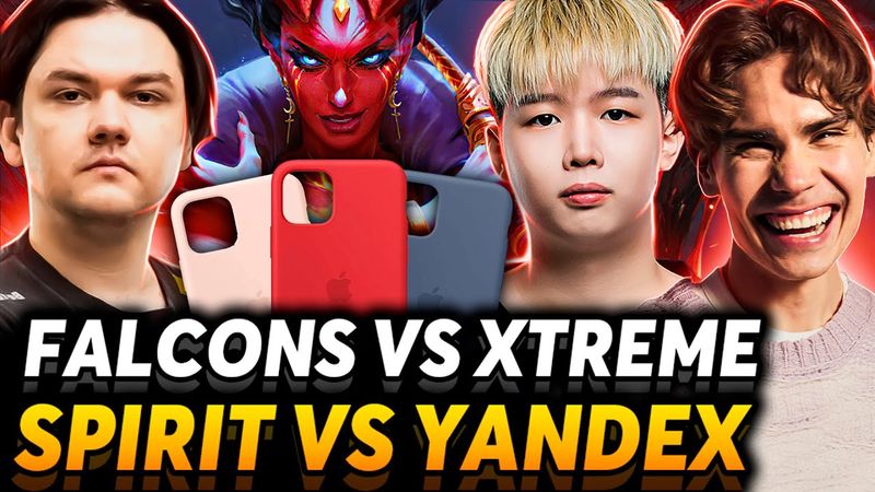Это мета чехлов! СНГ дерби. Nix смотрит Spirit vs Yandex и Falcons vs Xtreme