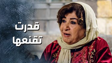 ضلت وراها لقنعتها ,,, ام زكي ما حدا بيقدرلها 🤣 ـ باب الحارة 13