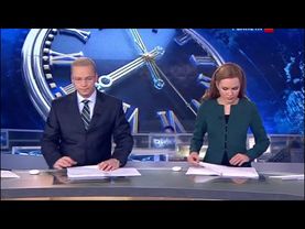 Передача слова и фрагмент часов перед "Вестями в 20:00" (РТР-Планета, 27.11.2014)