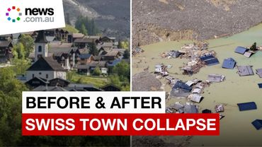 Aftermath of glacier collapse leaves Swiss town in ruins