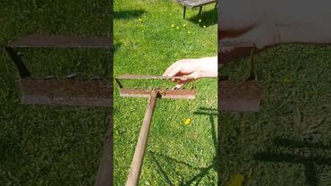 Самоделка из старых грабель и пилы косилка для сорняков #diy #tool #самоделка