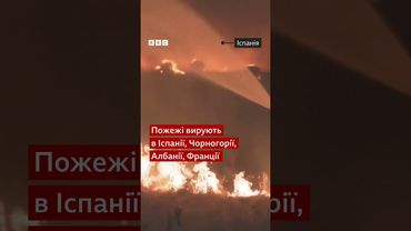 Європу охопили лісові пожежі. Їх важко загасити через аномальну спеку #shorts