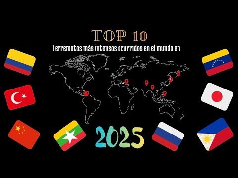 I 10 terremoti più intensi del 2025