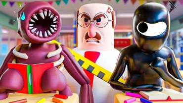 FIGURE & RUSH at SCHOOL! Doors Floor 2 Animation