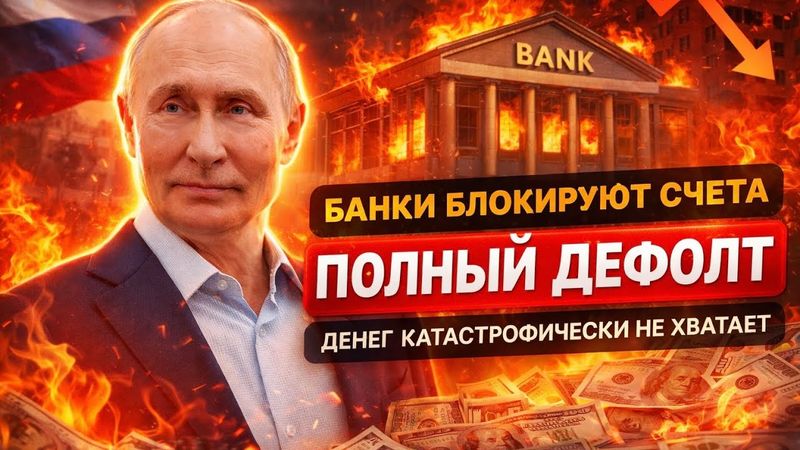 Денег больше нет! Русским БЛОКИРУЮТ СЧЕТА в банках. Дефолт подкрался незаметно
