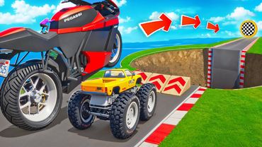 СМОЖЕТ ЛИ ГИГАНТСКИЙ БАЙК ИЗ ЛАКИ БЛОКА ПЕРЕПРЫГНУТЬ ОГРОМНУЮ ЯМУ? ЭКСПЕРИМЕНТЫ ГТА 5