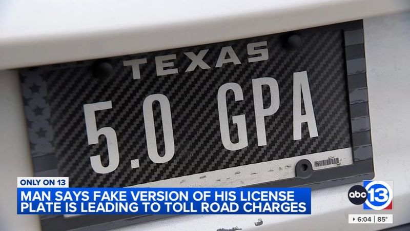 Driver with spoofed vanity plate runs up toll bill for driver with real plate