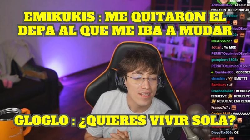 GLOGLO LE PREGUNTA A EMIKUKIS POR QUÉ TODAVÍA NO SE HA MUDADO A PERÚ