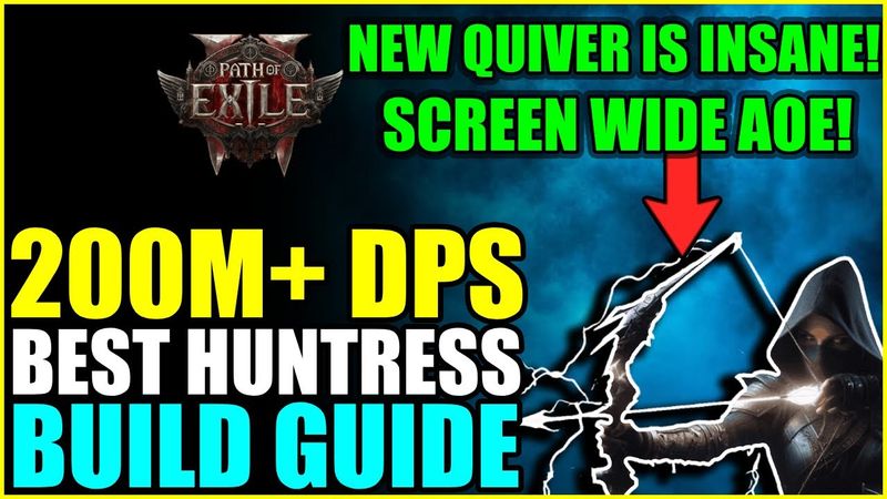 Path of Exile 2 | 200M+ DPS! UPDATED Best Lightning Huntress Build! (PoE 2 Huntress Amazon Guide)