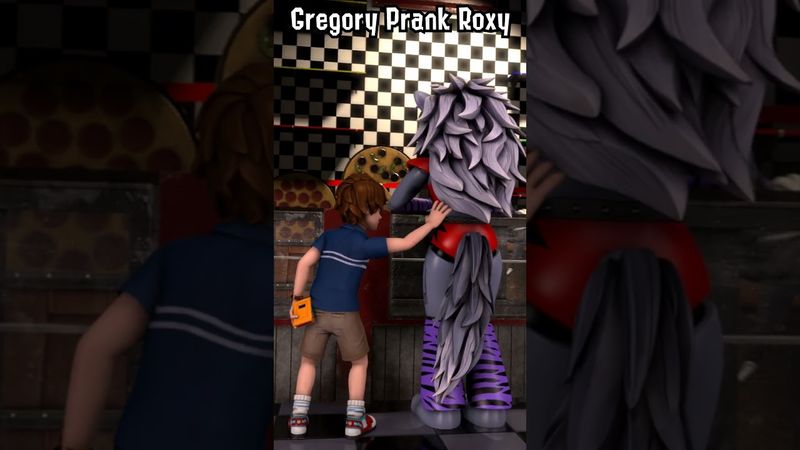 FNAF SB: Gregory Pranks Roxy #shorts #fnaf #animation
