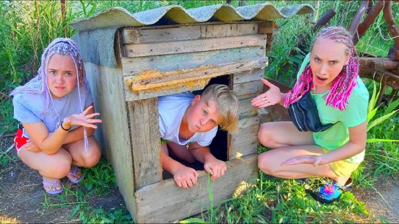 НАШЛА МЛАДШЕГО БРАТА В СОБАЧЬЕЙ БУДКЕ!!