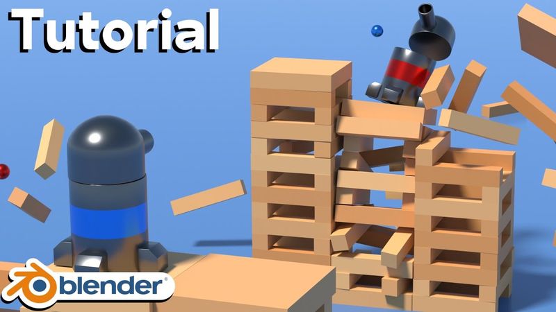 Plank Tower Physics Battle (Blender Tutorial)