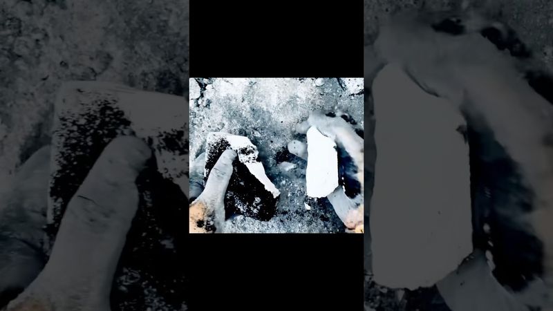 Charcoal topped blocks #relax #satisfying #relaxing #soap #oddlysatisfying #slimevideos