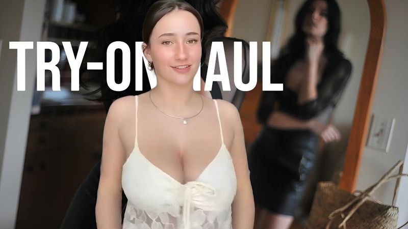 TRY ON HAUL DRESS MINI SKIRT  | NO BRA | PART 2