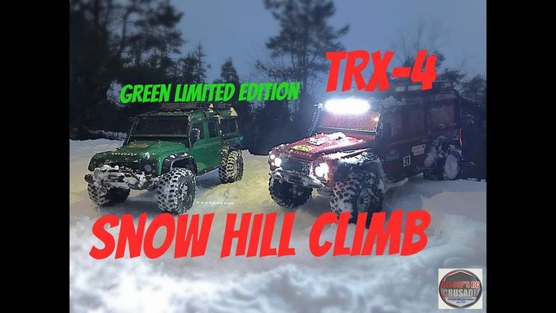 Traxxas TRX-4 Snow Hilll Climb Green Limited Edition & Light kit + Led Bar