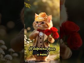 ☕С ДОБРЫМ УТРОМ!🌞ЧУДЕСНОГО ДНЯ! Красивая музыкальная открытка
