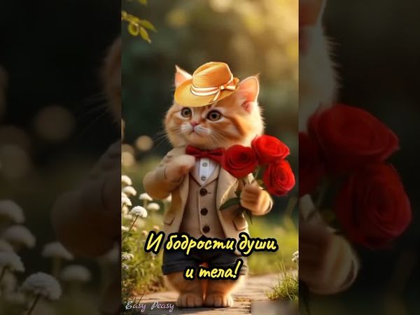 ☕С ДОБРЫМ УТРОМ!🌞ЧУДЕСНОГО ДНЯ! Красивая музыкальная открытка