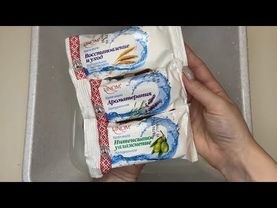 ASMR 🌾☁️ Set of soaps from LINOM | АСМР 🌾☁️ Мыление сета мылок от LINOM
