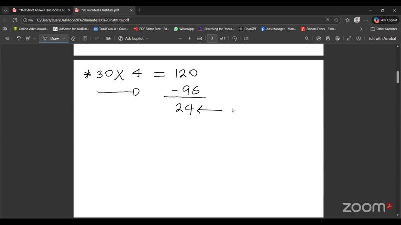 20 minuteslk Institute's 2025.11.10 IQ Class