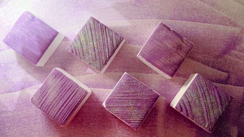 ASMR💜Light vision~Crispy plain&purple sand | Gym Chalk Crush | Sleep Aid | Oddly Satisfying |