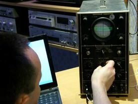 Осциллограф ЭО-6М в работе