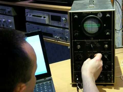 Осциллограф ЭО-6М в работе