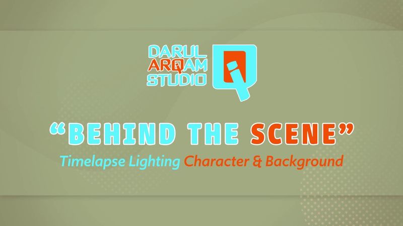 Behind the Scene I'm The Best Muslim: Timelapse Lighting Character & Background