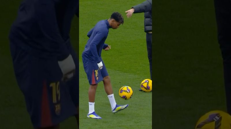 Just a chill guy… LAMINE YAMAL 🤩