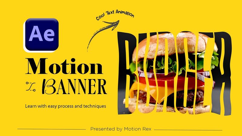 Cool Motion Poster Animation in After Effects |Title Animation In after effects - Motion Rex