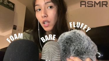 ASMR ☆ DEEP MIC SCRATCHING (fluffy + bare + foam cover)