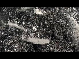 Black & Silver Glittery Starch on Chalk