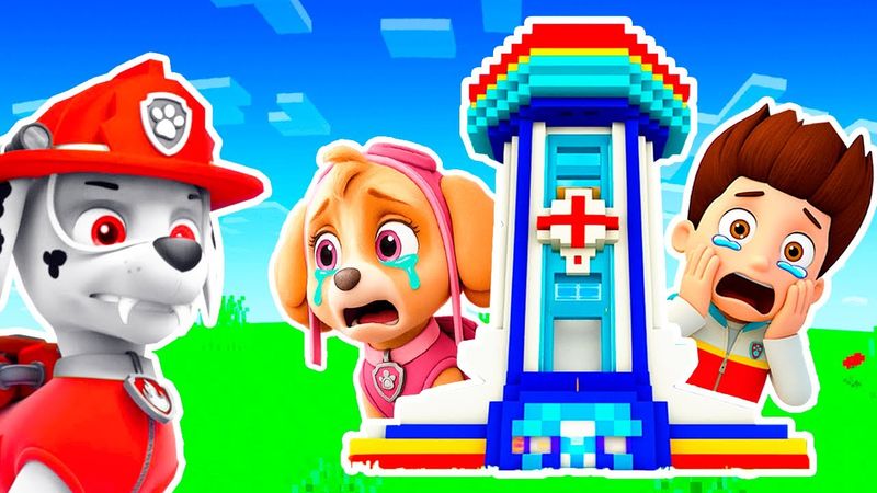 ЩЕНЯЧИЙ ПАТРУЛЬ EXE ЗАХВАТИЛИ БАЗУ ДОБРЫХ ЩЕНКОВ в МАЙНКРАФТ