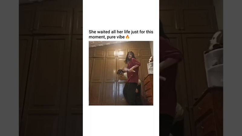 she waited all her life just for this moment, pure vibe 😭❤ #funny #memes #cutebaby #love