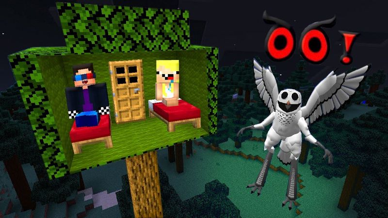 🌳ПОСТРОИЛИ ДОМ НА ДЕРЕВЕ 99 НОЧЕЙ В ЛЕСУ В МАЙНКРАФТ! MINECRAFT