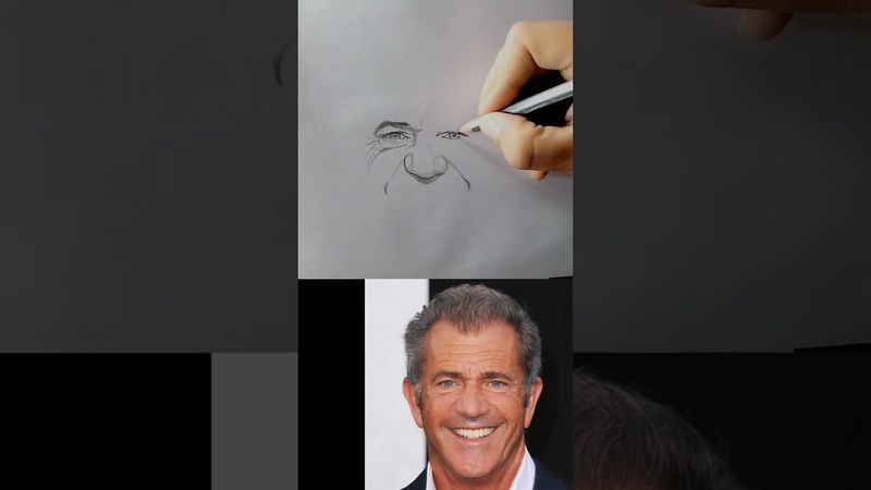 drawing mel gibson #melgibson #drawing