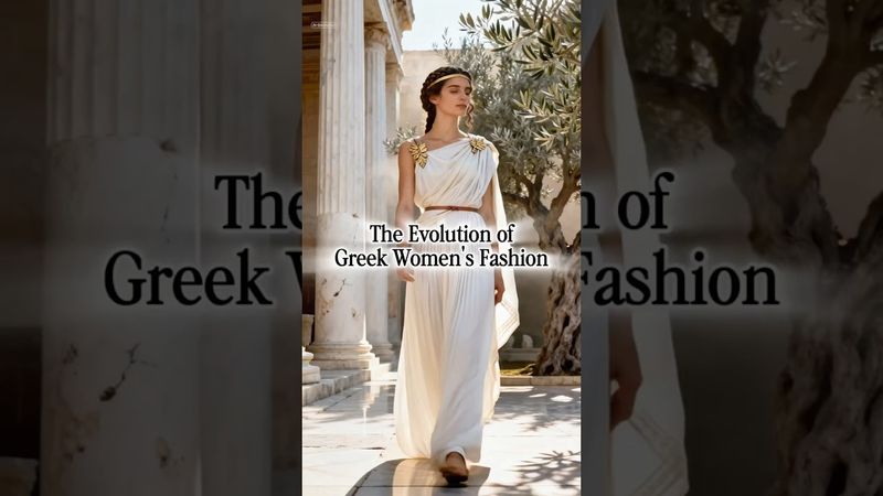The Evolution of Greek Women’s Fashion 🇬🇷 #history