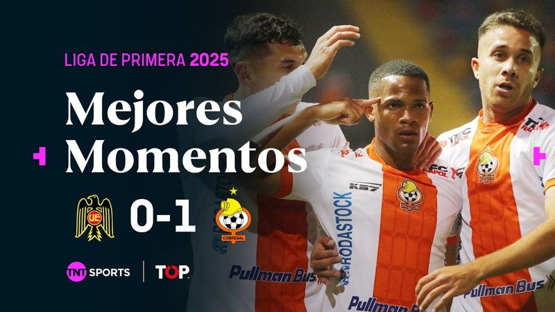 ⚽ Compacto TOP | 🔴🟡 Unión Española 0 - 1 ⚪🟠 Cobresal | Liga de Primera 2025 🏆 - Fecha 10🗓️