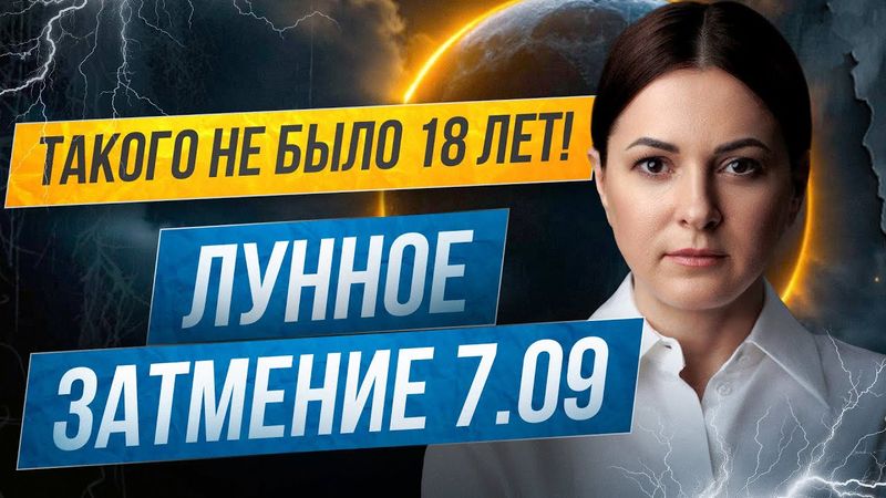18 лет в 1 день! Сжатие Времени и Ускорение Кармы. Лунное затмение 7 сентября 2025