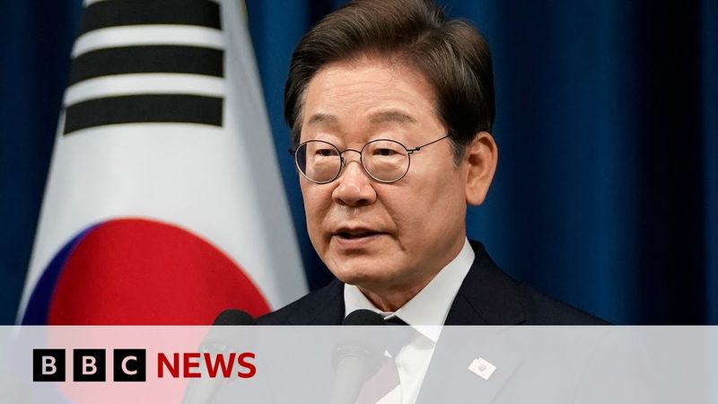 South Korea's new president Lee Jae-myung pledges to 'unite' country | BBC News