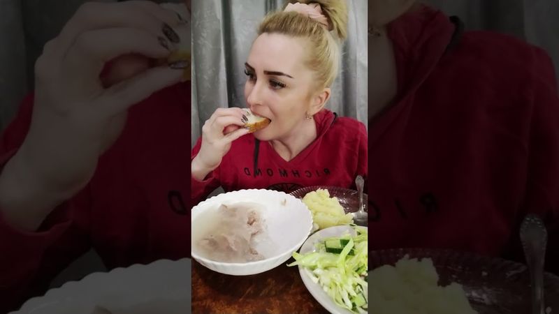 Мукбанг холодец домашний