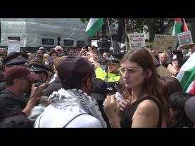 Protest outside UK court as hearing on Palestine Action group takes place | AFP