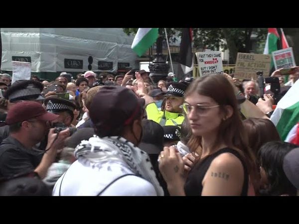 Protest outside UK court as hearing on Palestine Action group takes place | AFP