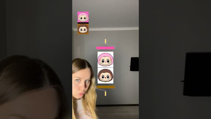 Labubu Coloring Challenge🐰❌IMPOSSIBLE😭#shorts