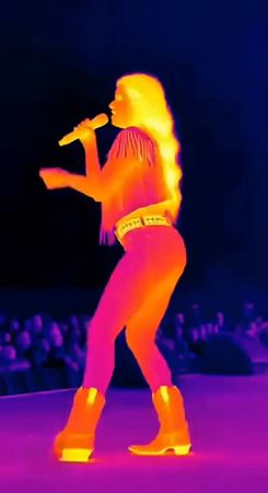 The thermal camera captured a very strange moment! 🔥👀 #tiktokviral #f...