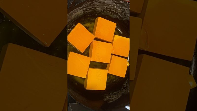 Dyeing Yellow BTS #crushingtime #asmrtriggers #rainbowsoap #asmrsounds #BTS #justsoaps #chalkasmr